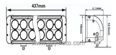 200W LED Light Bar 2077